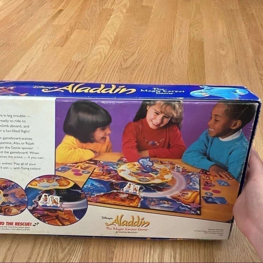 Vintage Aladdin The Magic Carpet Board Game 1992 Disney Kids Toy